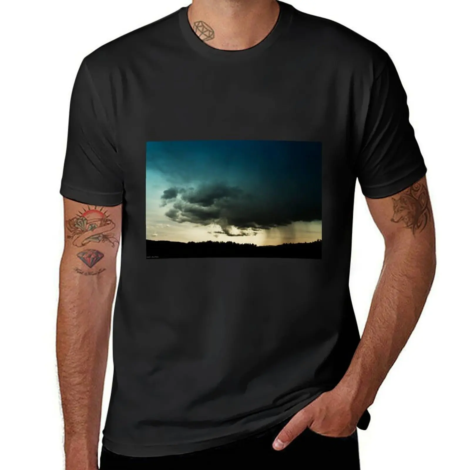 Storm Over Stoney Indian Reserve T-Shirt blacks heavyweights kawaii clothes mens funny t shirts