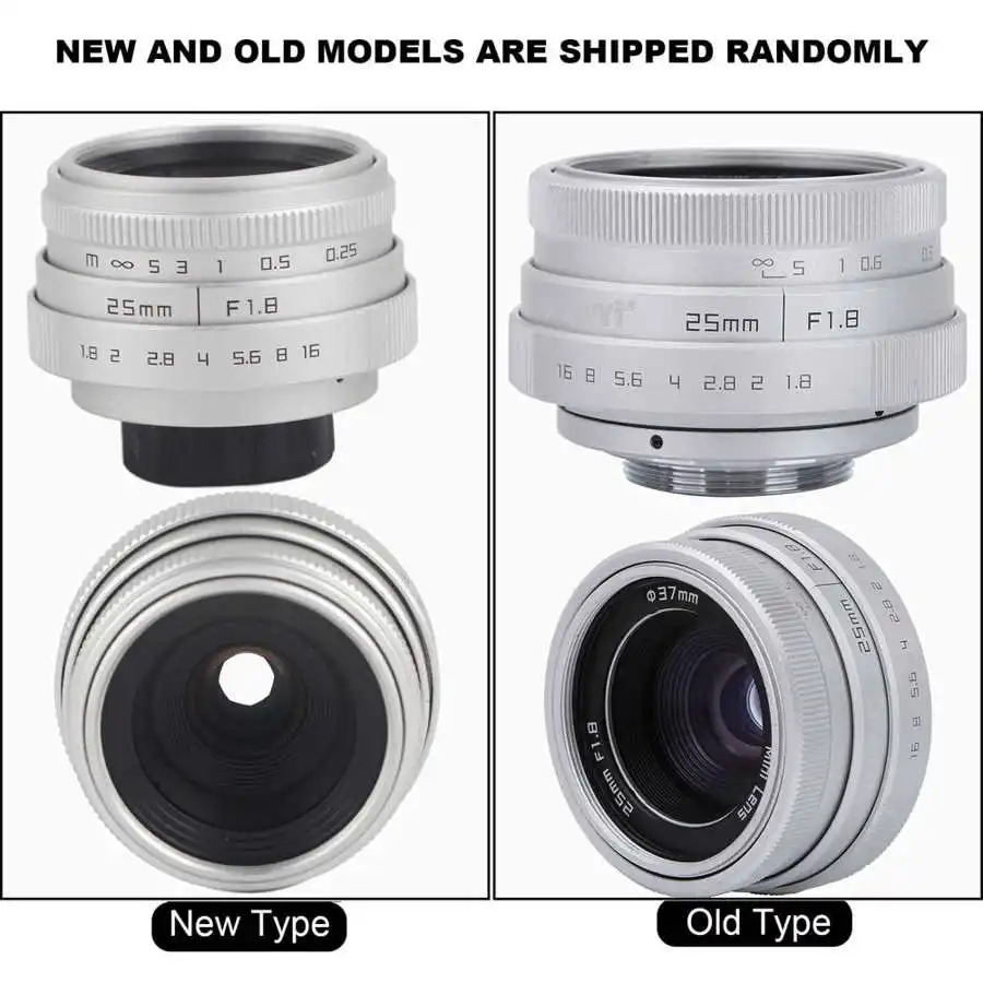 Newyi 25ミリメートルF1.8ミニcctv cマウント広角光学レンズニコン用