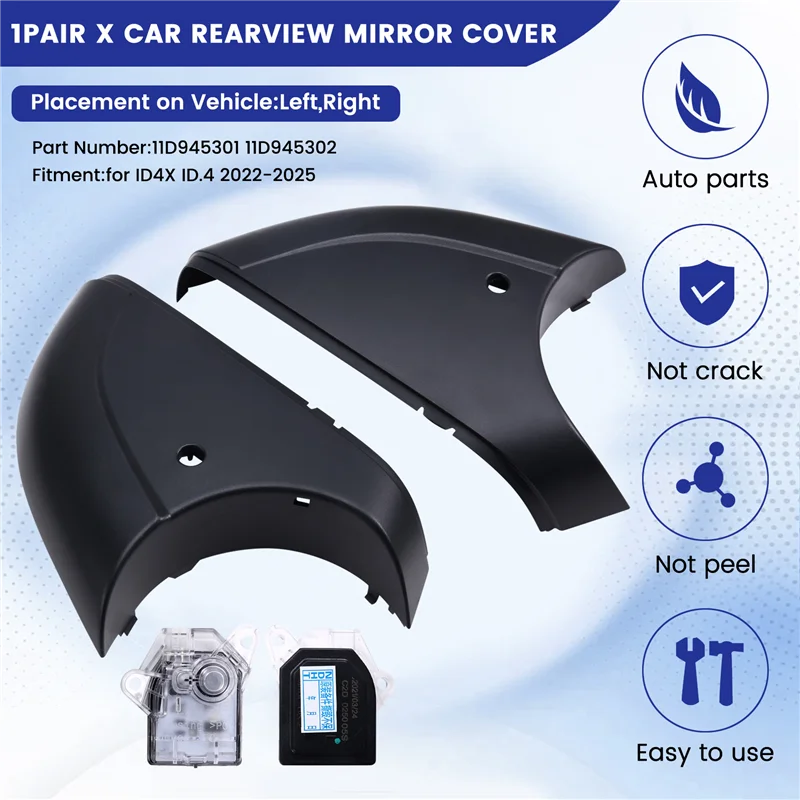 AASS-11D945301 11D945302 سيارة مرآة الرؤية الخلفية ضوء أرضي لشركة فولكس فاجن ID4X ID.4 2022-2025 11D 945 301/302 #3