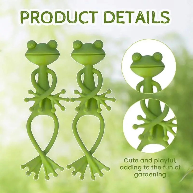 1-5pcs Tomato Plant Support Garden Supplies Stake Frog Plant Rack Indoor Pots Planters Accessories Indoor Garden Pots & Planters