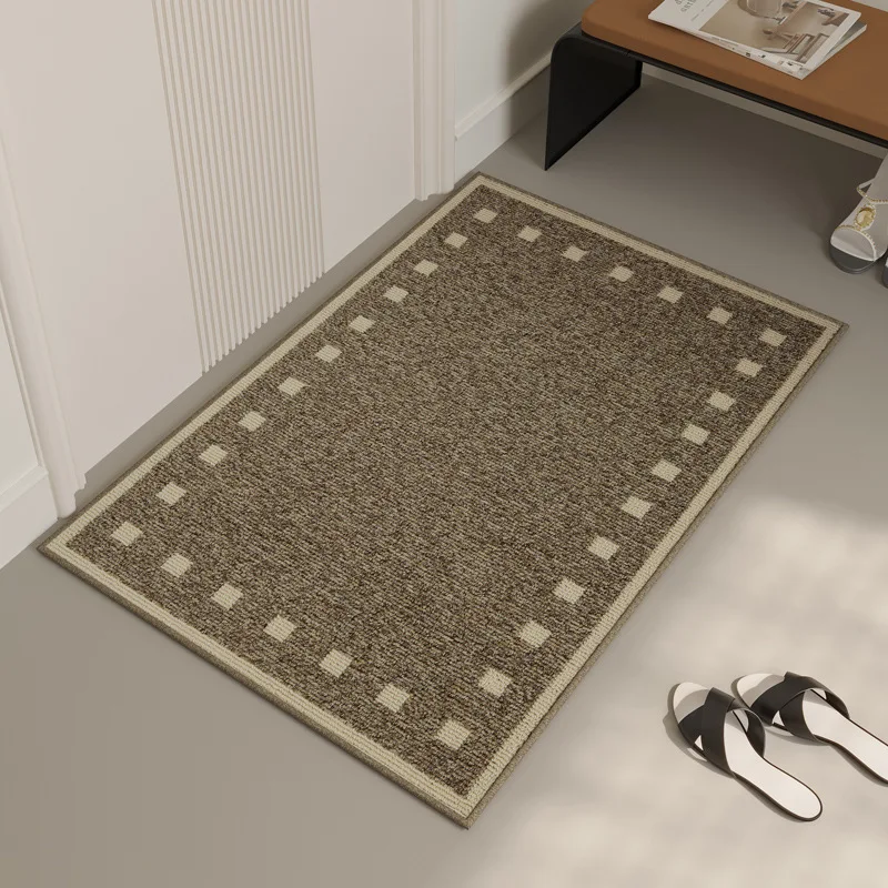 Simple Carpet Entrance Door Mat Anti-slip Carpet Absorbent Bath Mat Kitchen Rug Welcome Shoes Clean Mats