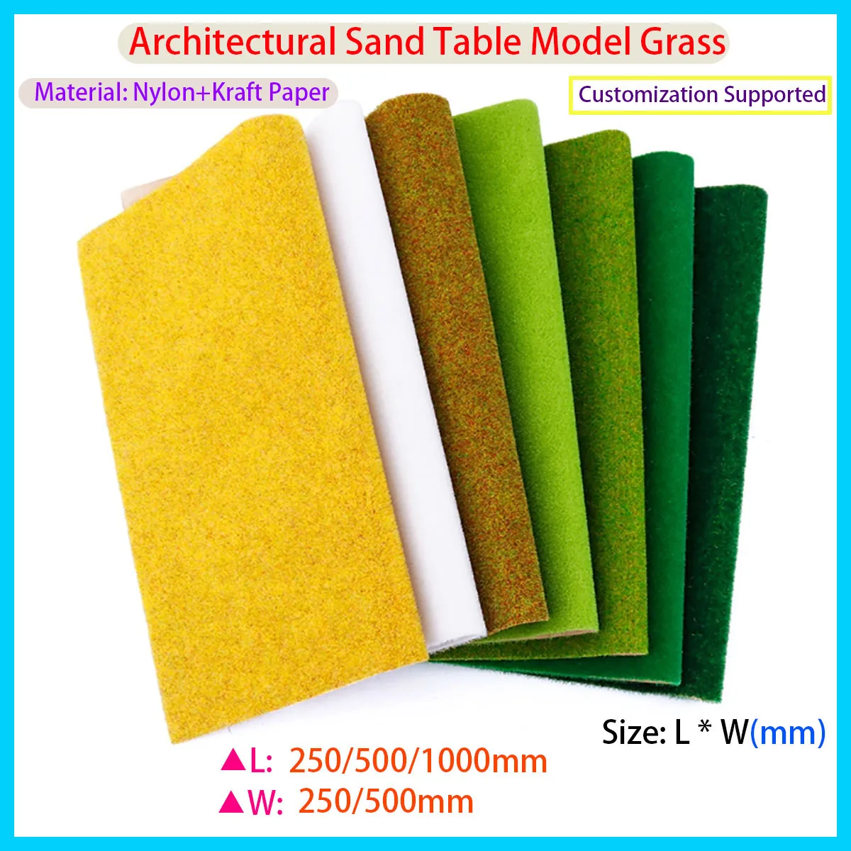 

Thin Artificial Turf Landscape Mat, Non Stick Paper Artificial Turf Decorative Garden Accessories