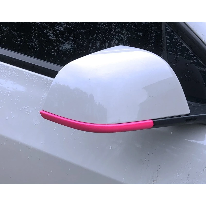 

For Tesla Model 3 Highland Y Juniper Car Rearview Mirror Anti-Collision Strip Scratch-Resistant Decorative Trim Car Accessory