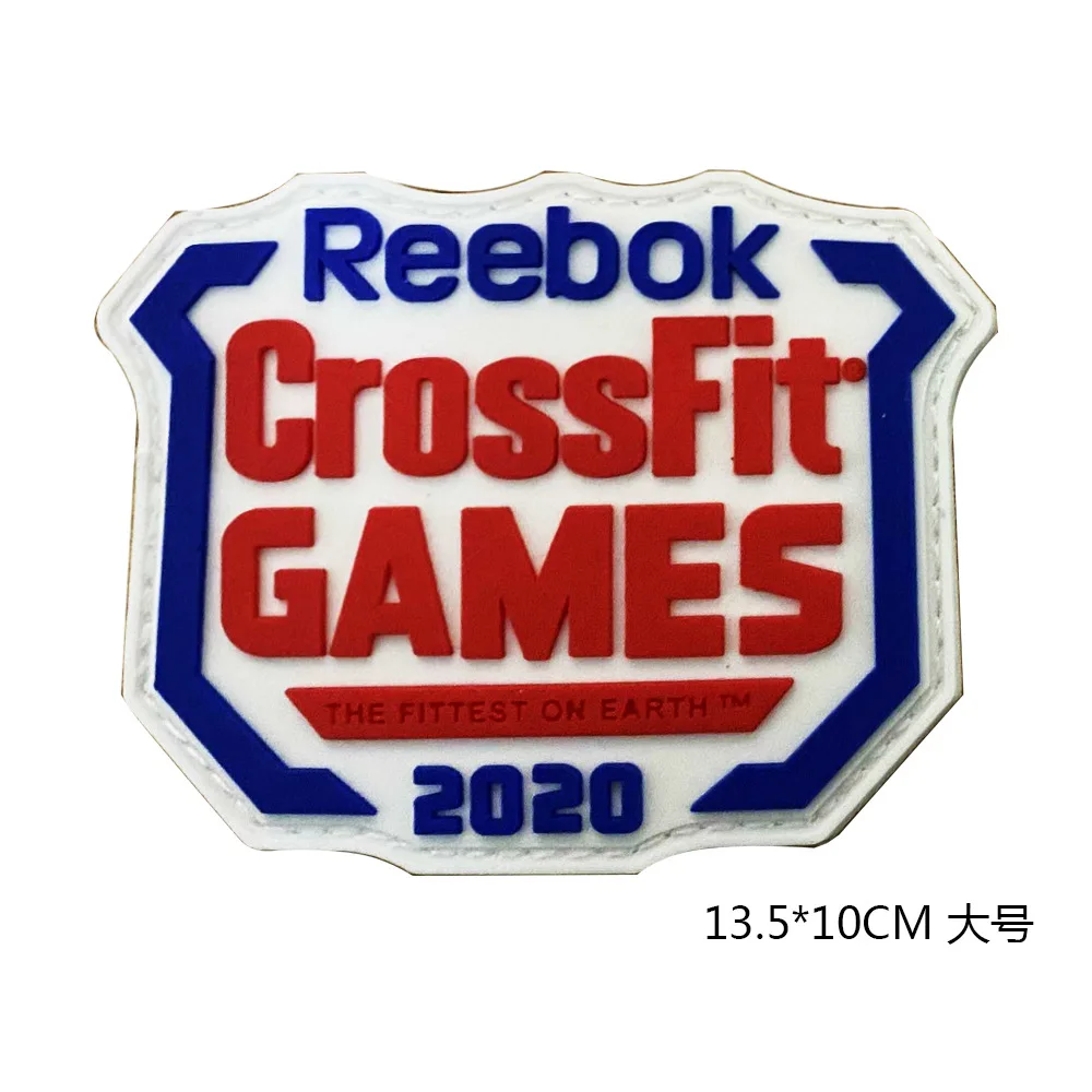 CrossFit Name Tags PVC Patch Embroidered Applique Sewing Label Punk Biker Clothes Stickers Apparel Accessories Badge