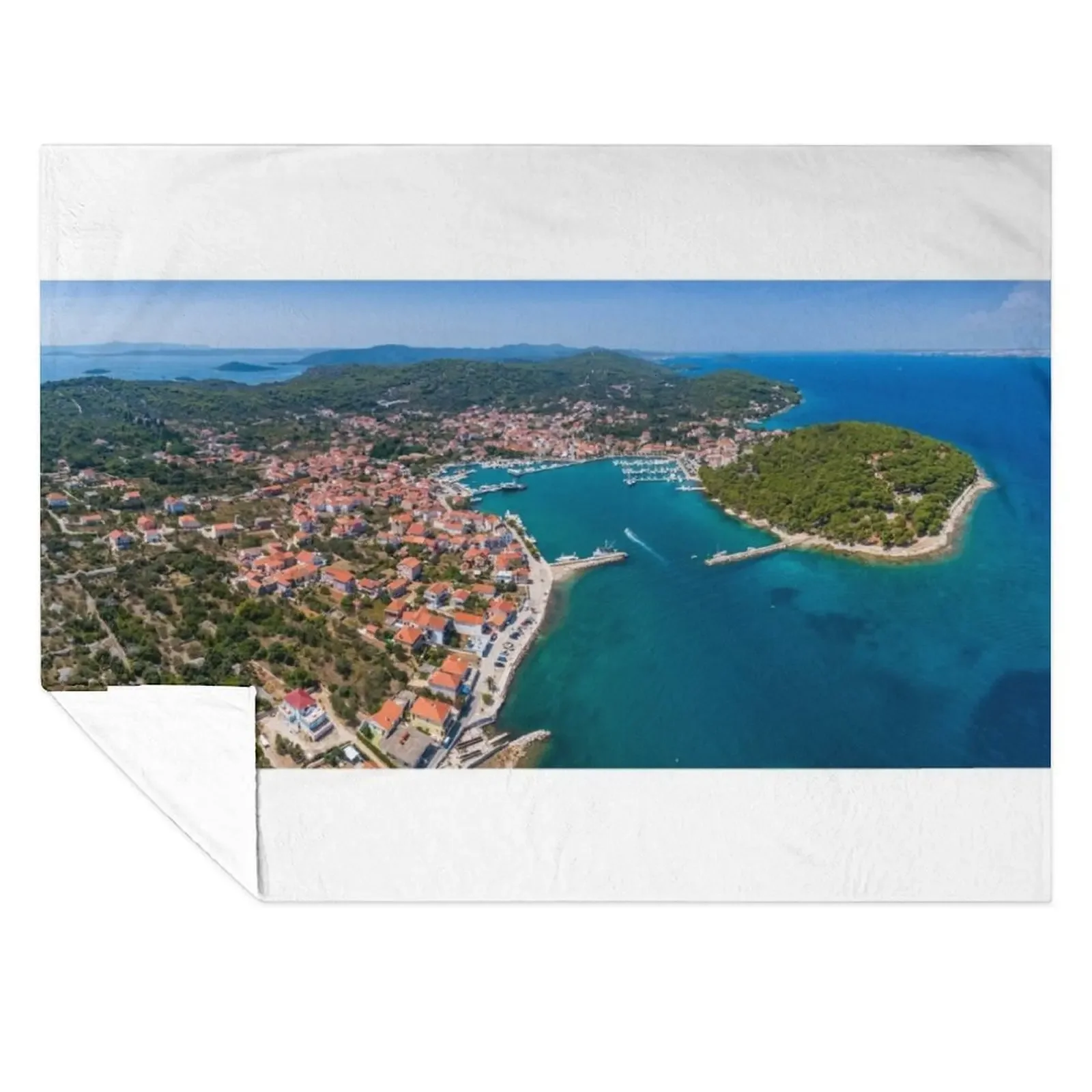 

Kukljica, island Ugljan, Croatia Throw Blanket Furry Shaggy for winter Decorative Sofas Blankets