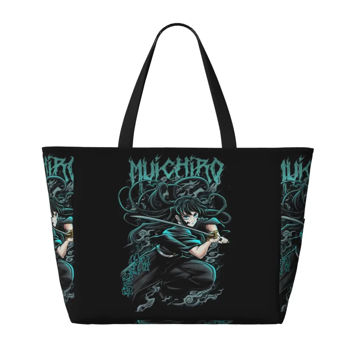 Muichiro Tokito Beach Tote Bag Sport Gym Yoga Duffle Large Tote Bag Women Travel Bag Fitness bag