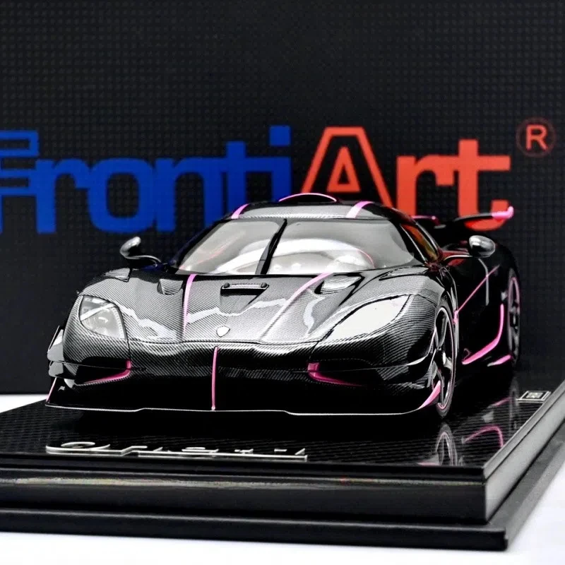 Frontiart 1:18 ONE:1 JC Carbon Fibre Pink Limited to 98 Pieces Simulation Resin Static Car Model Toys Gift