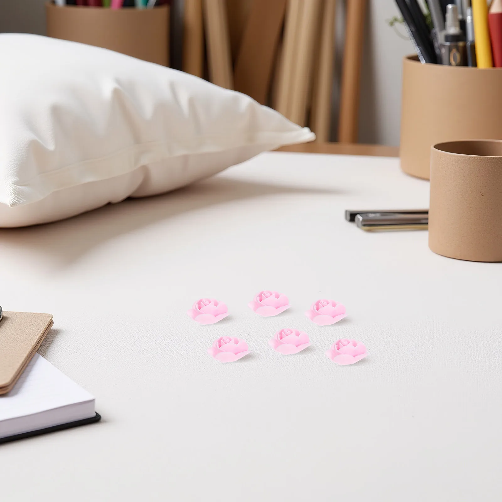 

500Pcs Mini Artificial Rose Flower Heads Realistic Foam Flowers for Wedding Bridal Shower DIY Hair Clips Decorations