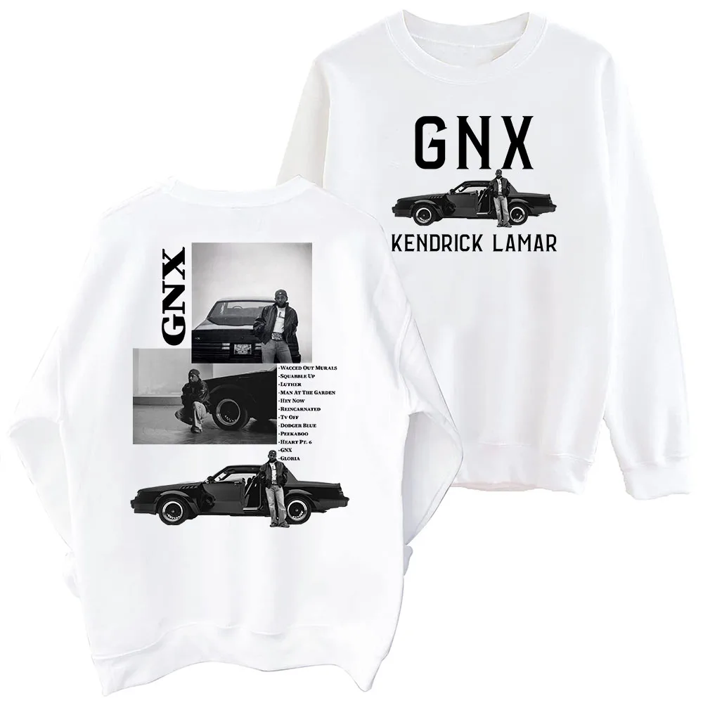 Kendrick Lamar GNX Tour Sweatshirt Oversized Harajuku Round Neck Long Sleeve Sweatshirts Music Tour Fans