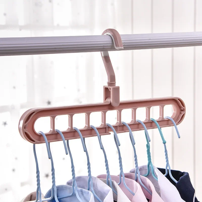 

Hanger Storage 1pcs Magic Multi-port Support Hangers for Clothes Drying Rack Multifunction Plastic Clothes Rack Drying Hangers