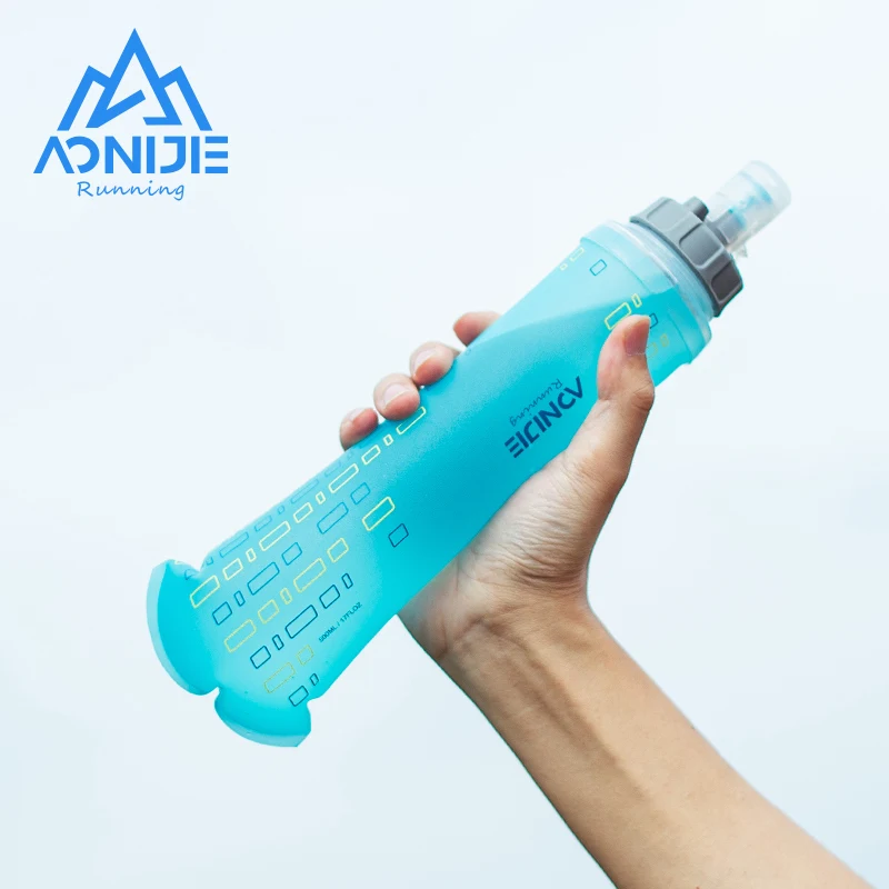 AONIJIE SD24 500ML sport Running Hydration ekspertów czajnik BPA bezpłatne miękkie kolby tryb butelki wody przełącznik pociągany lub obrotowy przełącznik