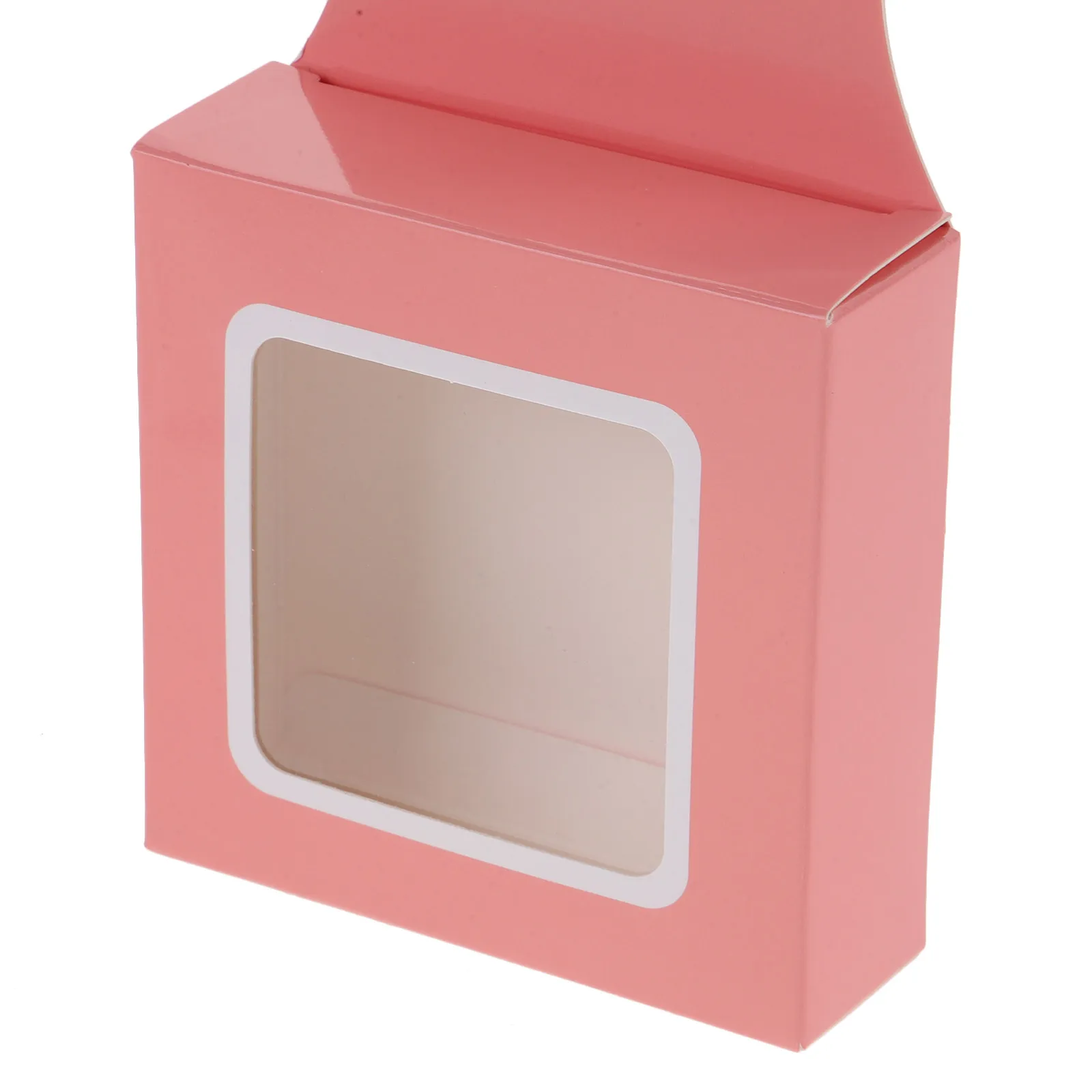 

25Pcs Kraft Paper Wine Bottle Box Clear Window Foldable Gift Case Portable Lightweight Decorative Storage for Party and