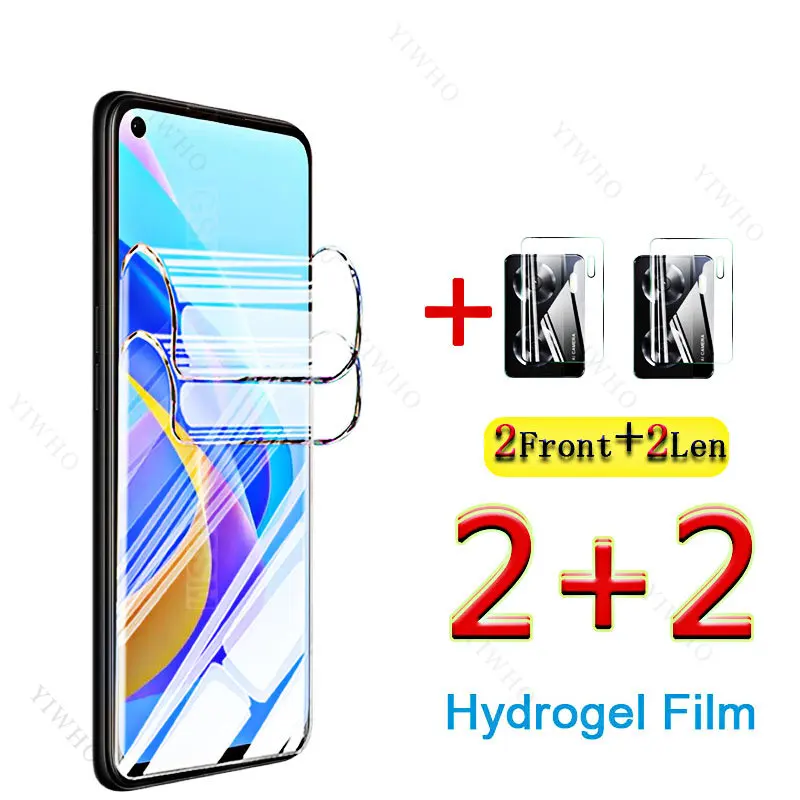 6in1 Front Hydrogel Film 6.56 Inch for Oppo A76 Camera Lens Screen Protectors for Oppo CPH2375 A 76 Not Glass Camera Lens Safety