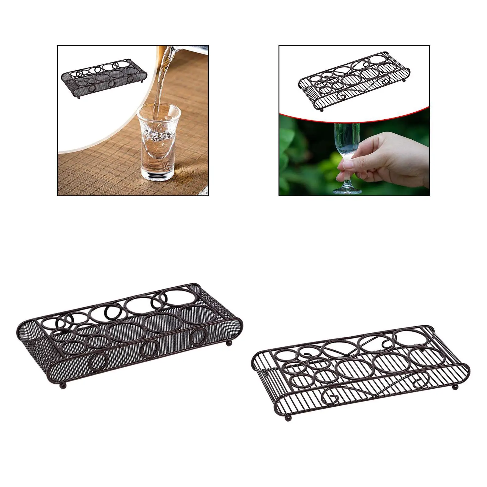 Wine Glass Holder, Wine Glass Rack, Sturdy Display Stand for Bar Accessories, Compact Stemware Holder for Tasting Glasses