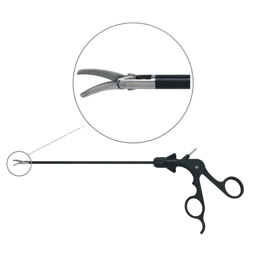 

Surgery 5mm Double Acting Curved Scissors Laproscopic Instruments