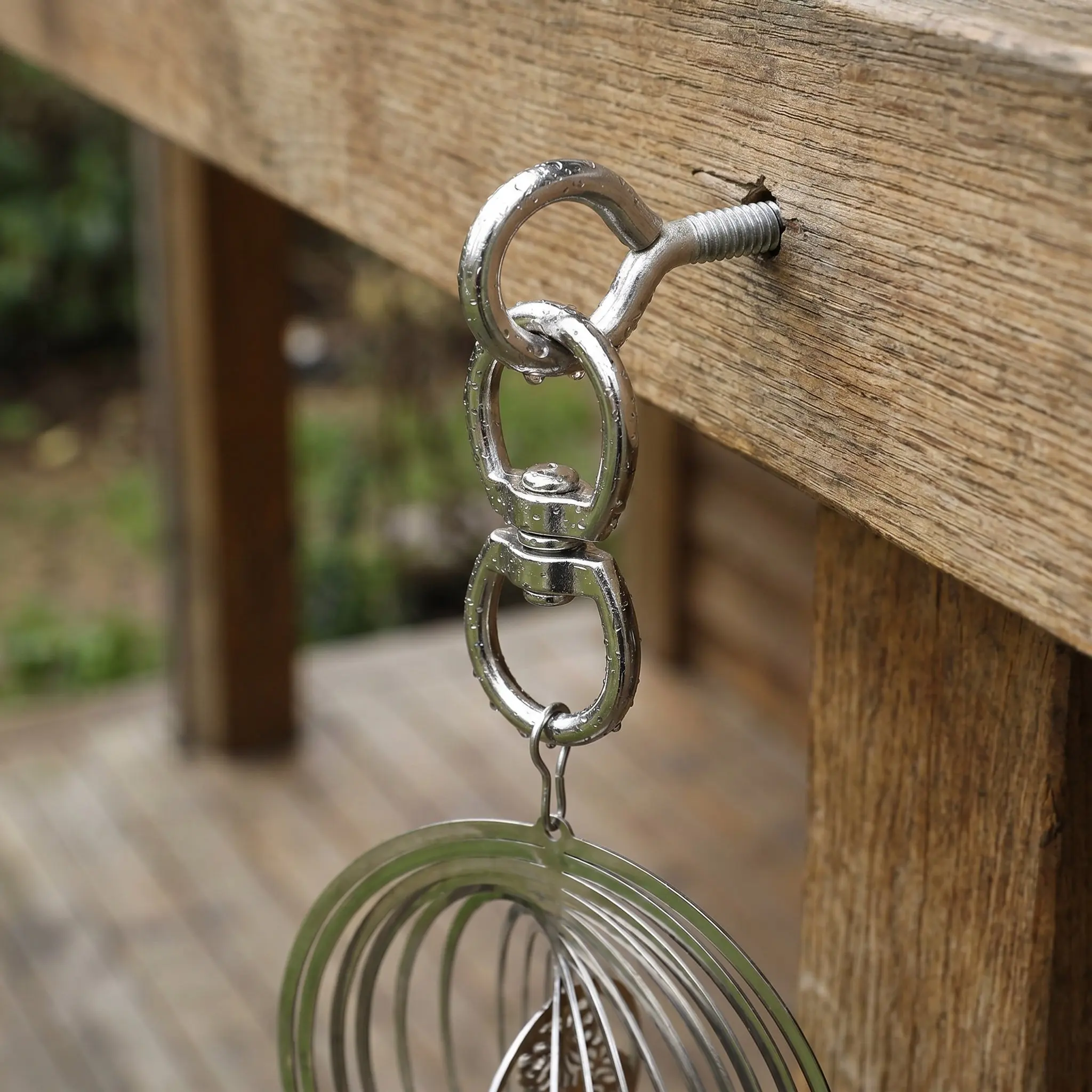 10Pcs Metal Figure 8 Swivel Hook Rotating Dual Eye Hanging Hook Weatherproof for Outdoor Plant Hanger Wind Chimes Bird Feeders