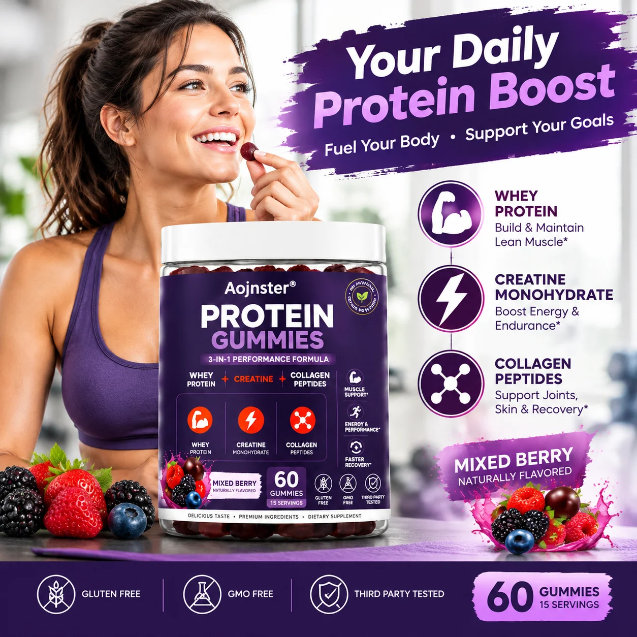 Caramelle gommose proteiche, f - Nutrition And Fitness recensione e prezzo