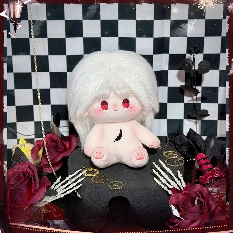 20cm Gra Miłość i głęboki kosmos Sylus Kawaii Cosplay Bawełniane ciało lalki Anime Dziewczyna Miękkie pluszowe figurki Kolekcja fanów Prezent