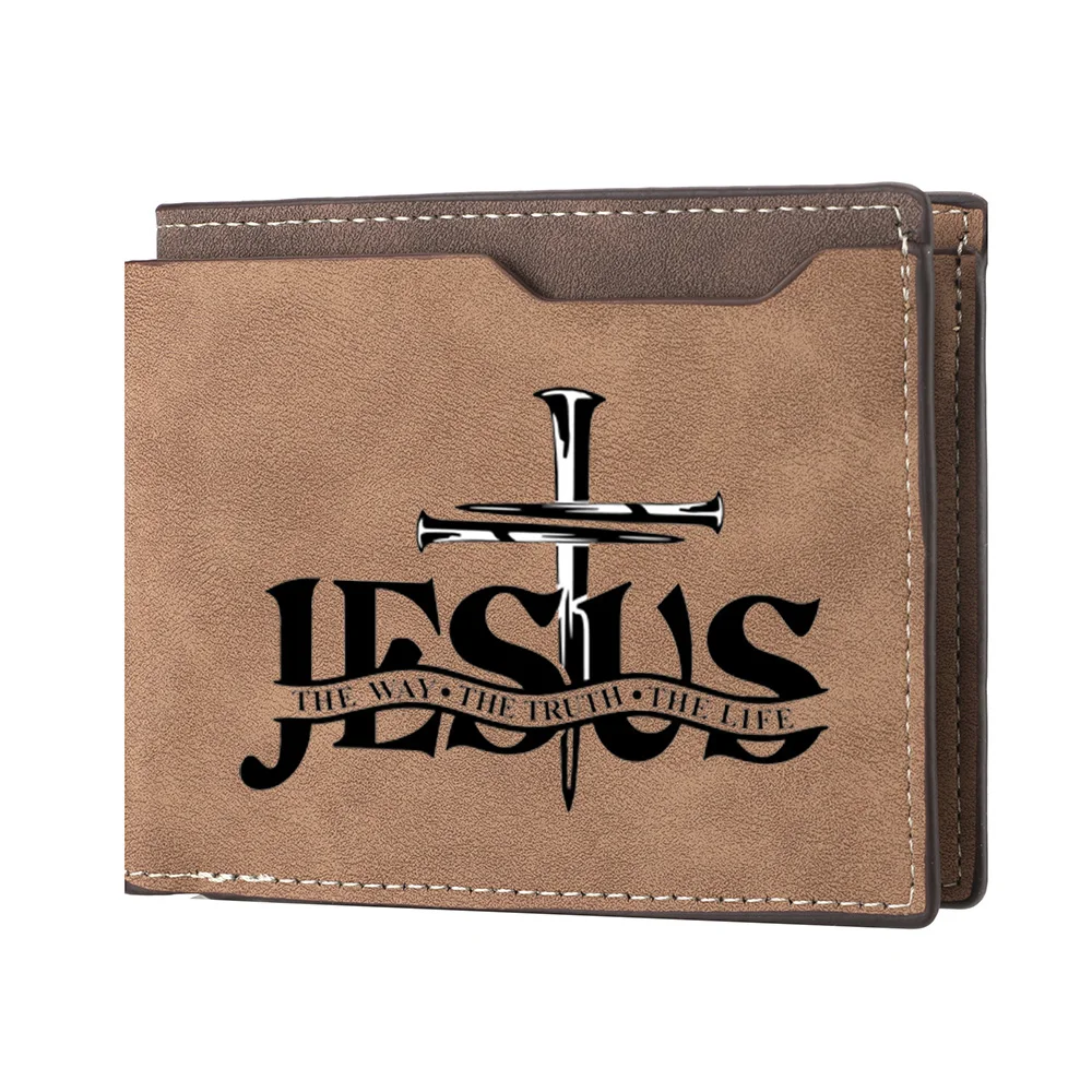 Retro-Geldbörse für Herren mit Buchstabendruck-Design, trendiges Kreditkartenetui, horizontaler Stil, kurze Geldbörse, personalisierte Mode – Detail 6