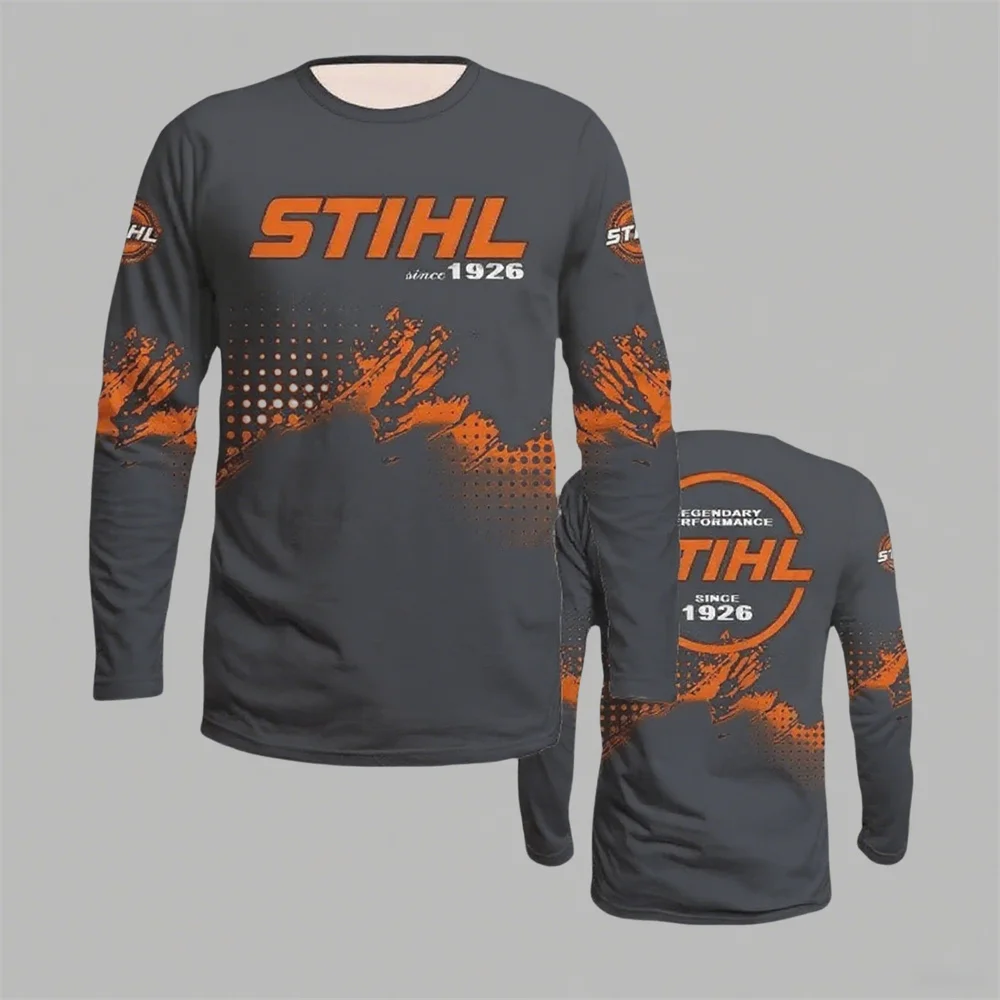 الرجال النساء الخريف الشتاء طويلة الأكمام تي شيرت الرياضة في الهواء الطلق الدراجات الملابس على الطرق الوعرة الرجال دراجة نارية y2k قميص ملابس للرجال #2