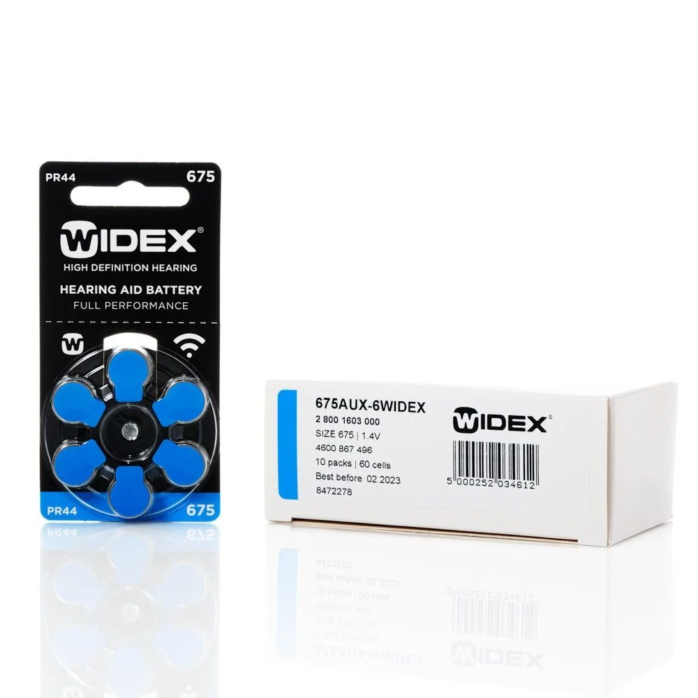 Widex-Hörgeräte batterie Größe (pr44) (10 Paket = 60 Batterien)