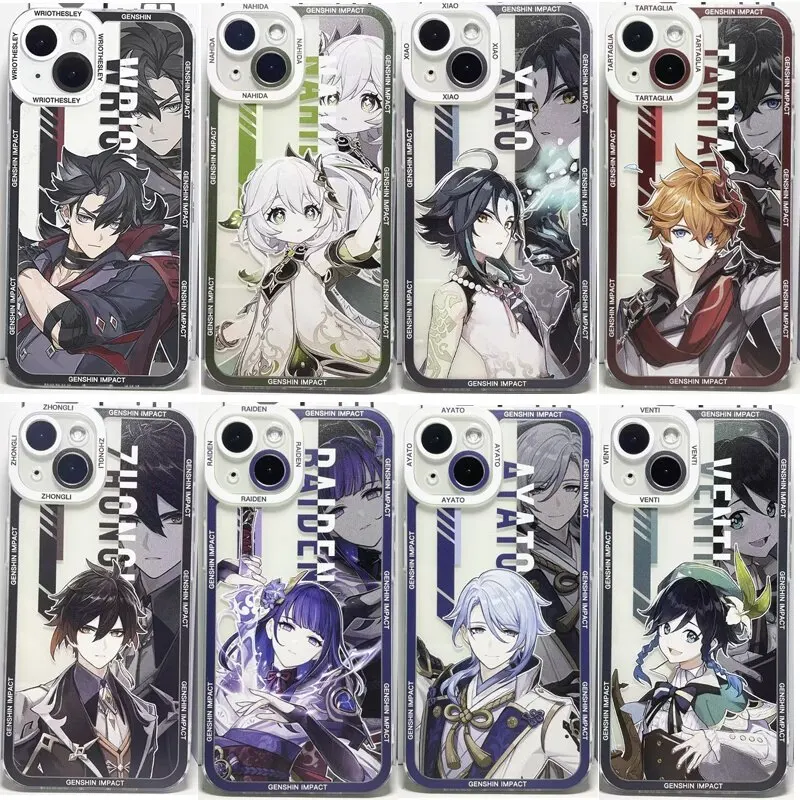 Genshin Impact Tartaglia Xiao Phone Case For Samsung Galaxy S26 S25 FE S24 S23 S22 S21 S20 Plus Ultra FE Casing Soft Clear TPU