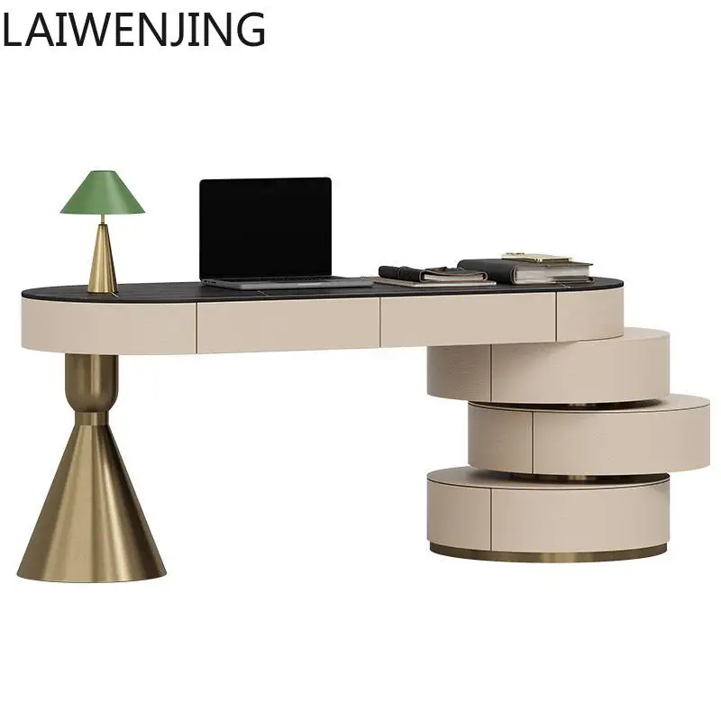 SGF Italian light luxury modern desk high-end rock slab computer desk