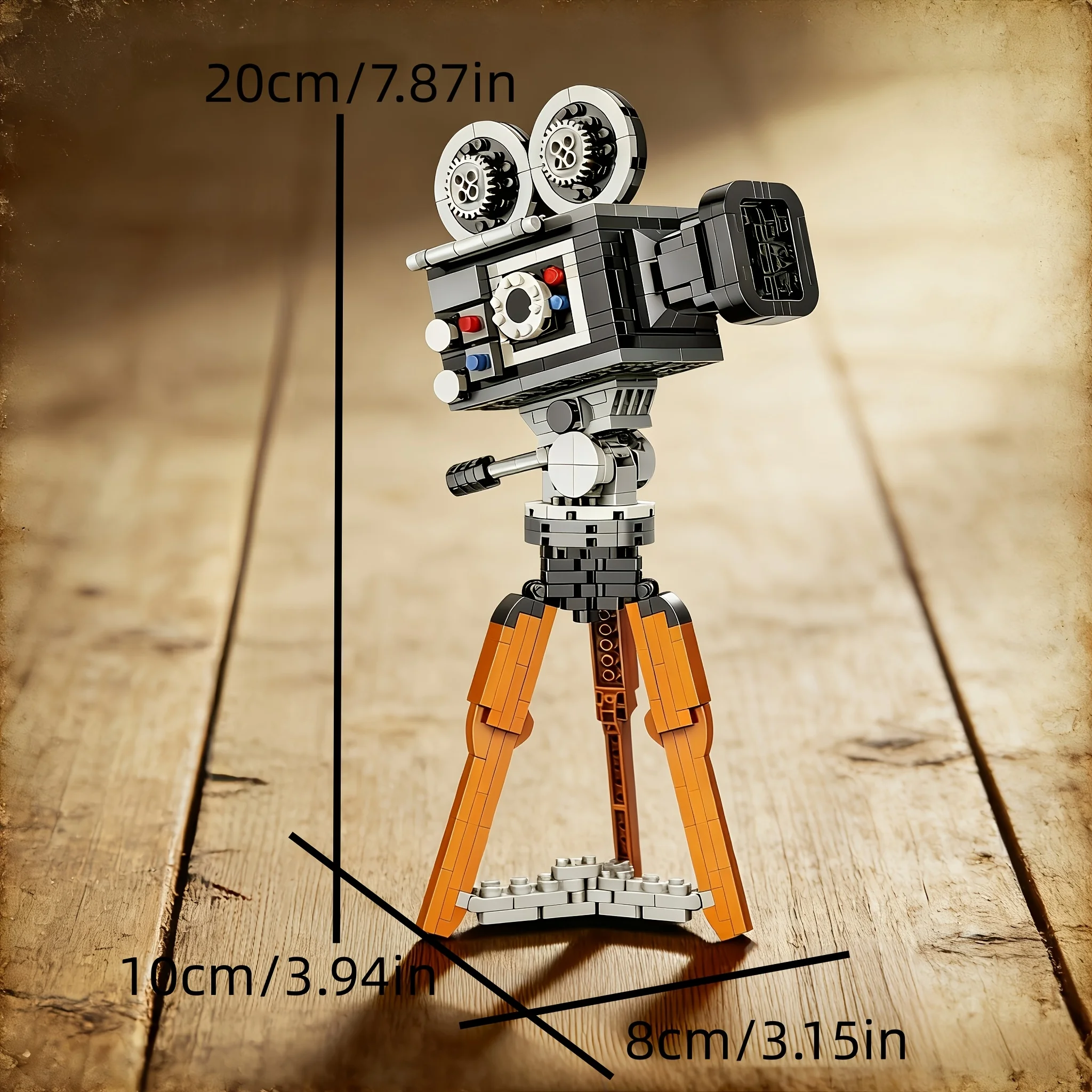 Collectible Vintage Cameras - DIY Building Block Camera Desktop Decoration