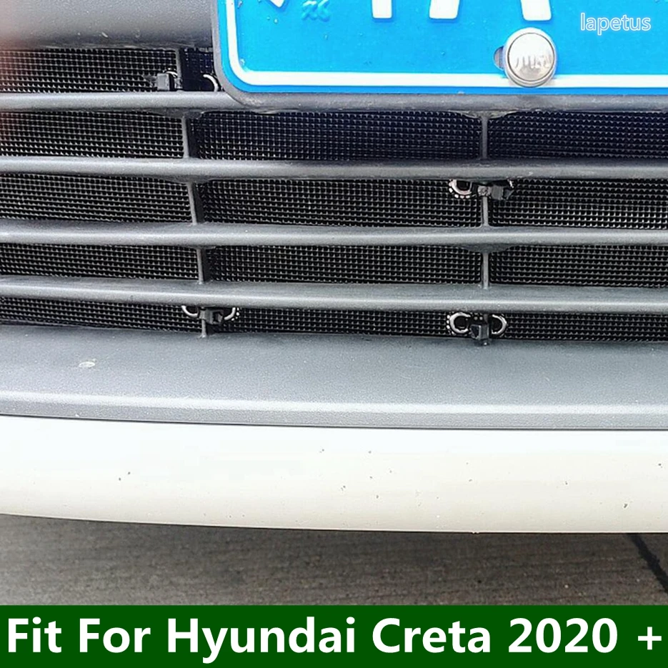 

Car Insect Screening Mesh Front Grille Insert Net Styling Protector For Hyundai Creta 2020 - 2022 Exterior Modified Accessories