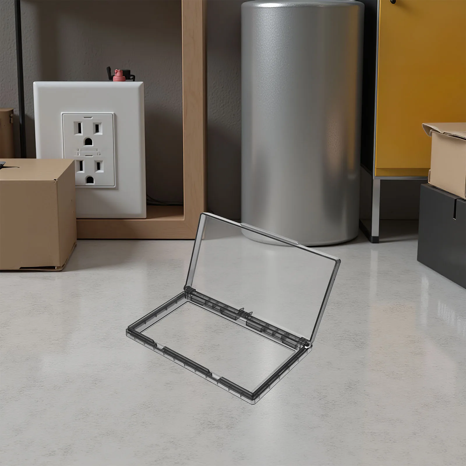 

2pcs Switch Plate Cover: Ultrathin Waterproof Wall Socket Protector Self-Adhesive For Bathroom Kitchen Outlet Splash Box