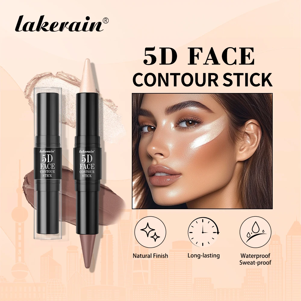 Double Head Contour Face Foundation Concealer Pen Long Lasting Dark Circles Body Corrector Contour Concealers Stick Cosmetics