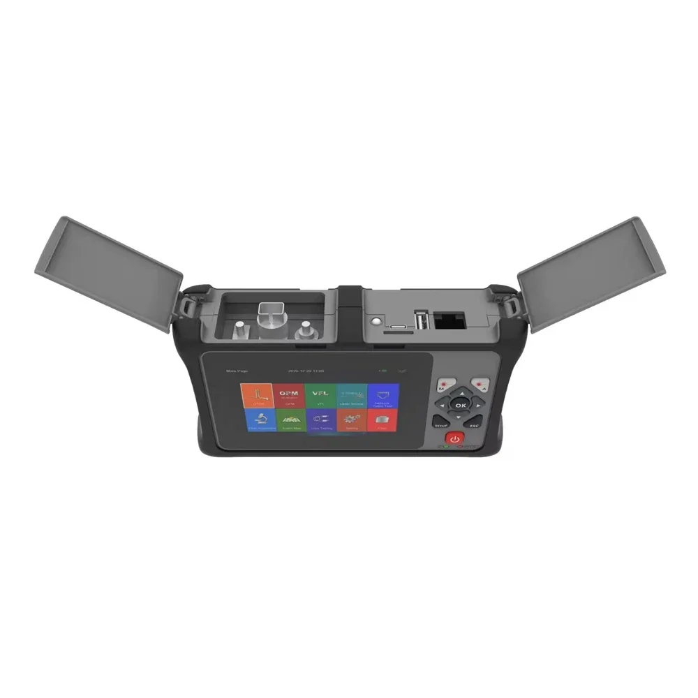 ST3 OTDR Active Fiber Live Test 1310/1550/1610nm 24/22/22dB Fiber Optic Reflectometer Touch Screen 90km Ethernet Test Splitter