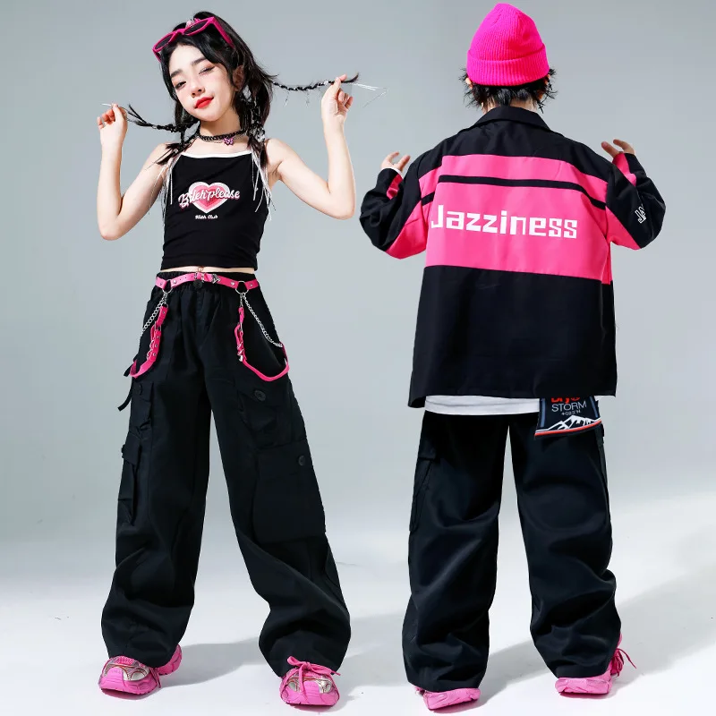 Children's Street Dance Fashion, Boys' Hip-hop, Girls' Jazz Dance Performance Costumes, Models' Runway Performance Costumes