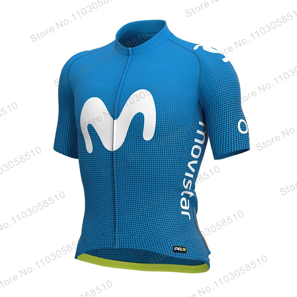 2023 Movistar Cycling Shirt Summer Mtb Bicycle Jersey Mountain Bike Clothing Breathable Short Sleeve Cycling jersey