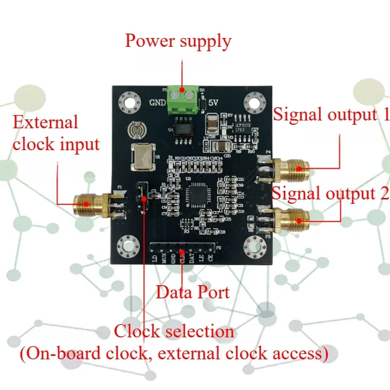 ADF4351 PLL Module - 35M-4.4GHz Wideband RF Signal Source Frequency Synthesizer
