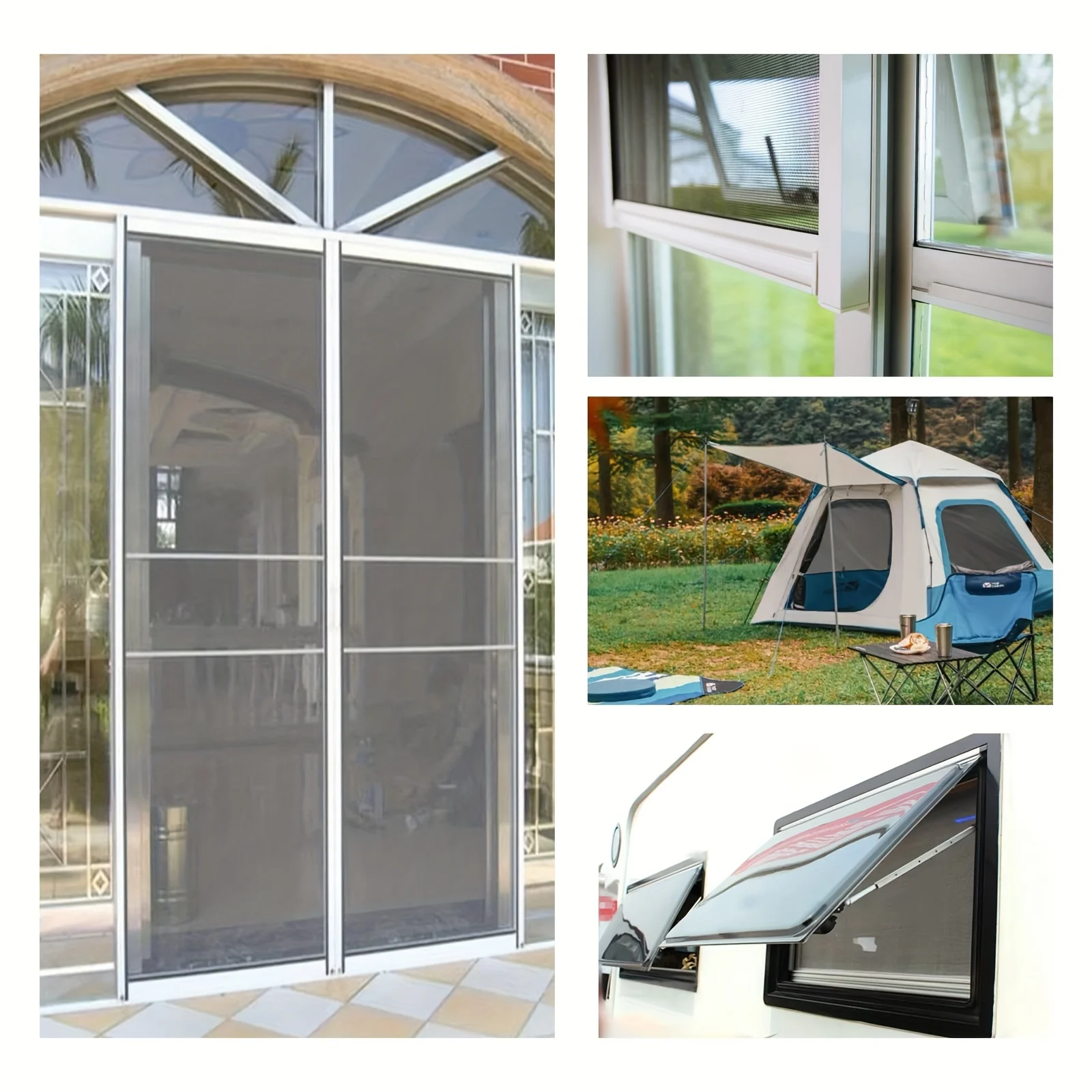 12pcs Window Screen Repair Subsidy, Mesh Tape, Designed to Repair Tears and Holes on Windows and Doors
