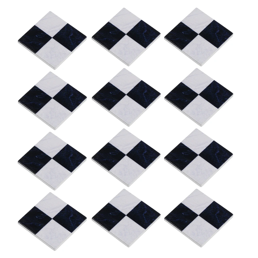 

30 Pcs Simulated Wooden Floor Tiles for Dollhouse Mini Miniature Flooring Accessories