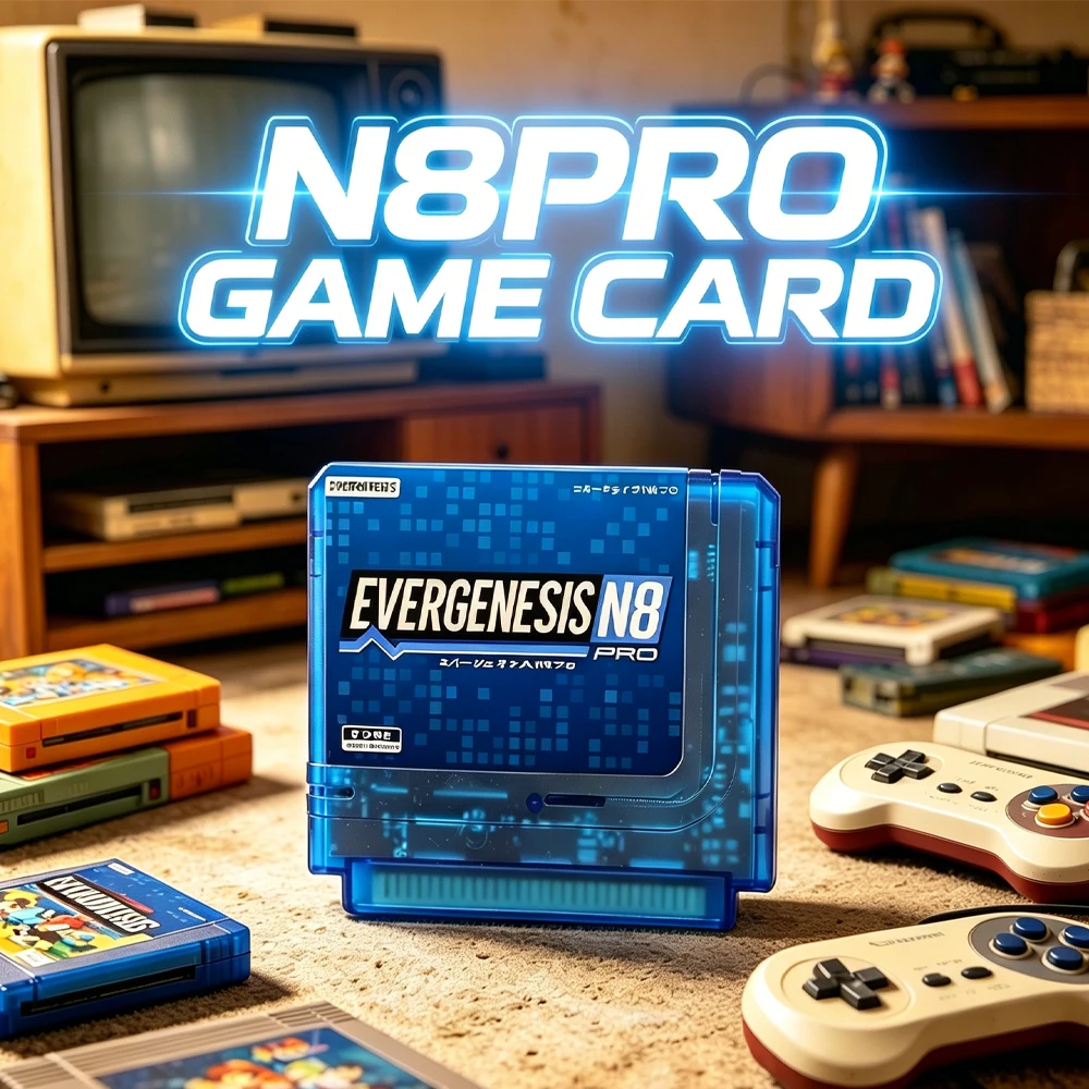 Cartucho de juego 3000 en 1 EDN8 Pro con tarjeta TF de 8G, tarjeta de juego retro FC para consola de juegos clásica Family Computer, accesorios.
