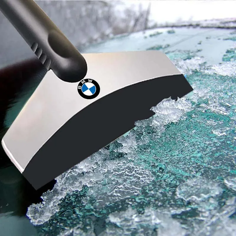 Car Logo Snow Brush Cleaning Shovel Glass Ice Scrapers Tool For BMW M Power Performance F10 F31 E36 E39 E87 E90 X3 X5 X1 E46 E91