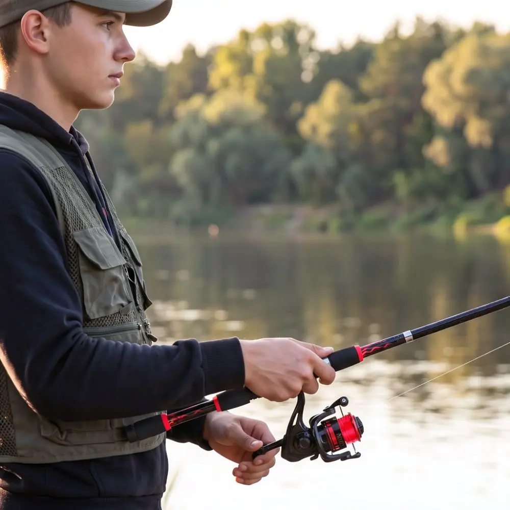 18M Telescopic Lure Fishing Rod Reel Combo Set Portable Travel Tackle Kit For Outdoor Freshwater And Saltwater Fishing Gear