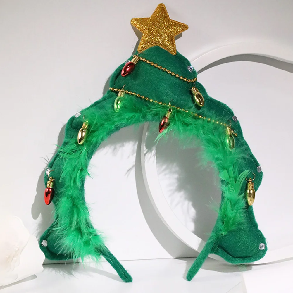 

Hair Accessories for Headbands Women Holiday Festive Ornament New Year Wide