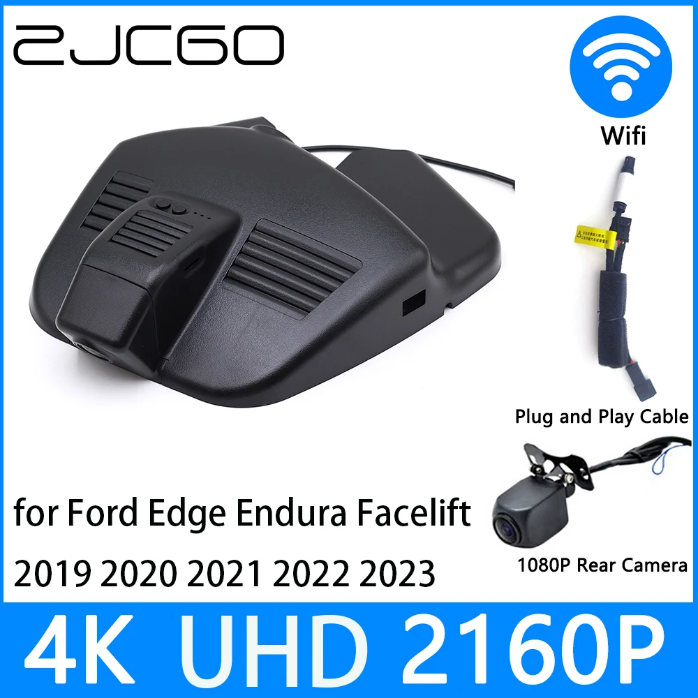 

ZJCGO Dash Cam 4K UHD 2160P Car Video Recorder DVR Night Vision parking for Ford Edge Endura Facelift 2019 2020 2021 2022 2023