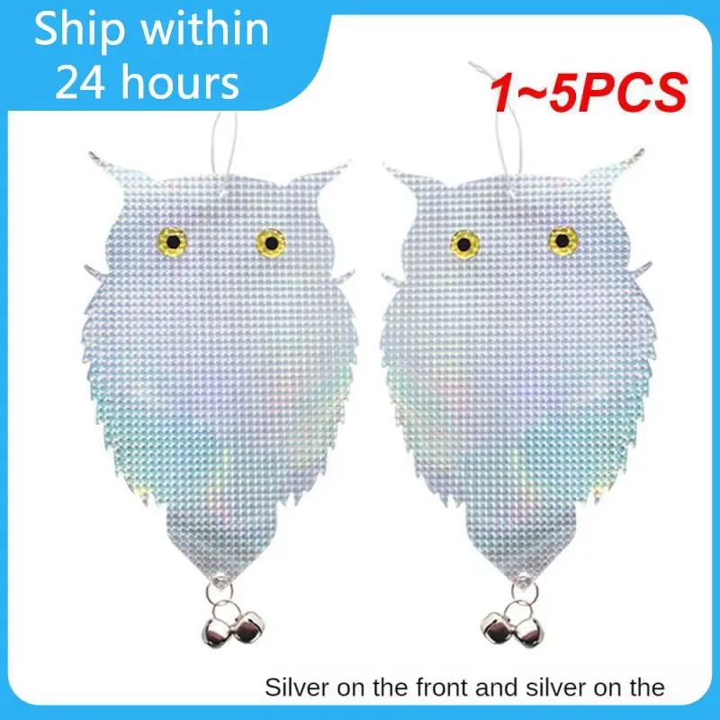 

1~5PCS Owl Bird Repellents Control Scare Device Laser Reflective Fake Owl Scares Bird Pigeons Woodpecker Repellent Garden