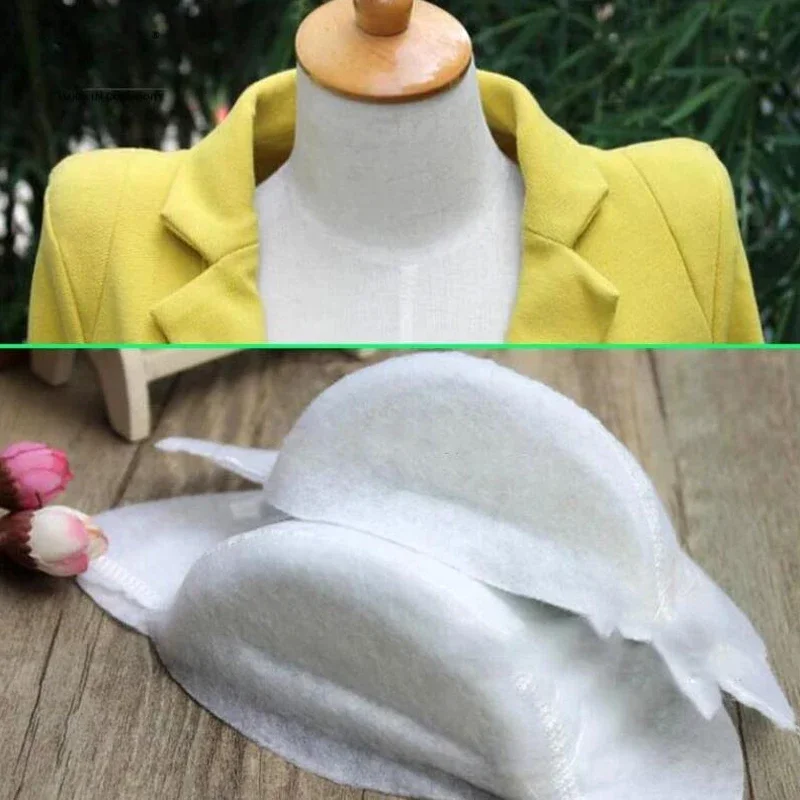 

Wholesale 2/4Pair Thicken 5cm Exaggerated White Padded Shoulder Black Stage Fashion Coat Decor Garment Accessories