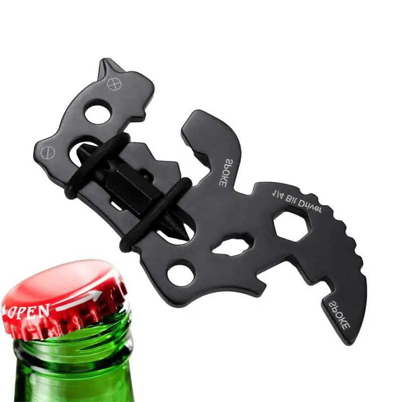 Wallet Multitool Stainless Steel Beer Opener Utility Gadget 14 In 1 Tool Multipurpose Camping Gear For Camping Hiking