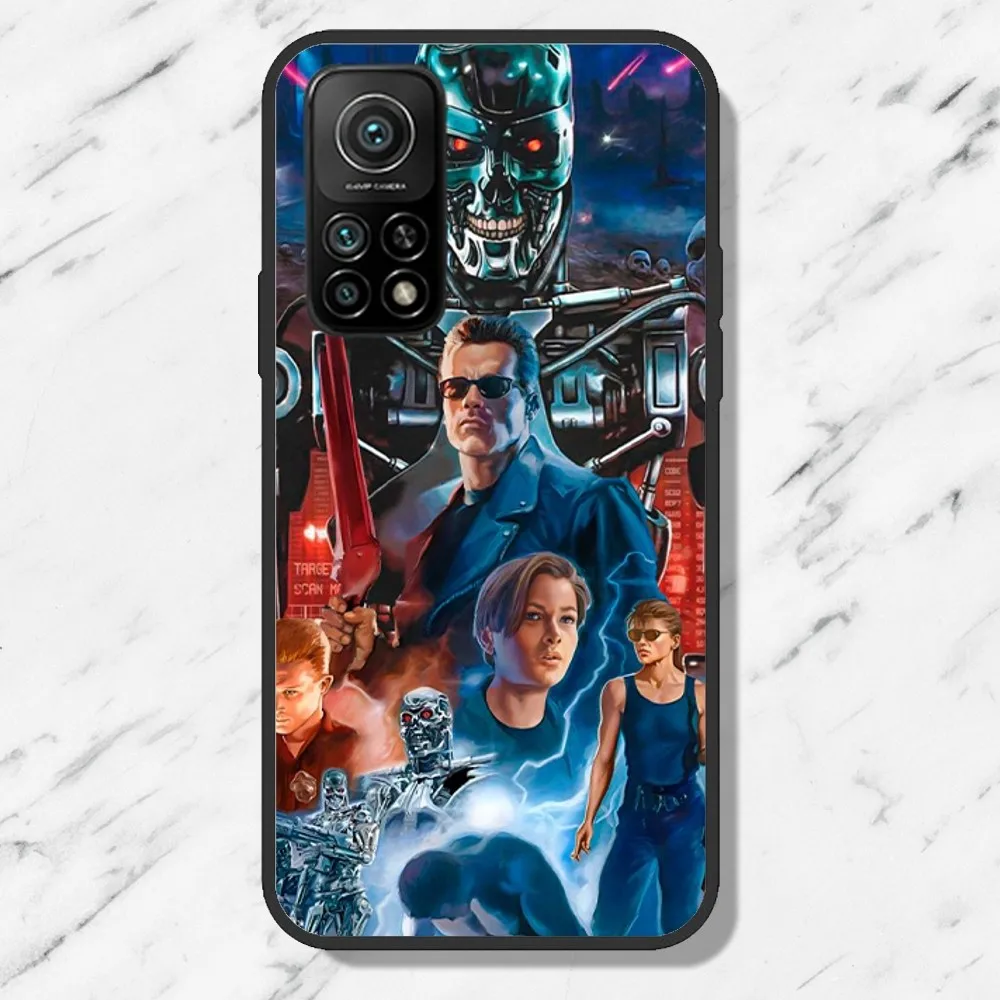 The T-Terminator Phone Case FOR Samsung Galaxy A10 A11 A12 A20 A32 A50 A53 A70 A73 A80 Black Shell