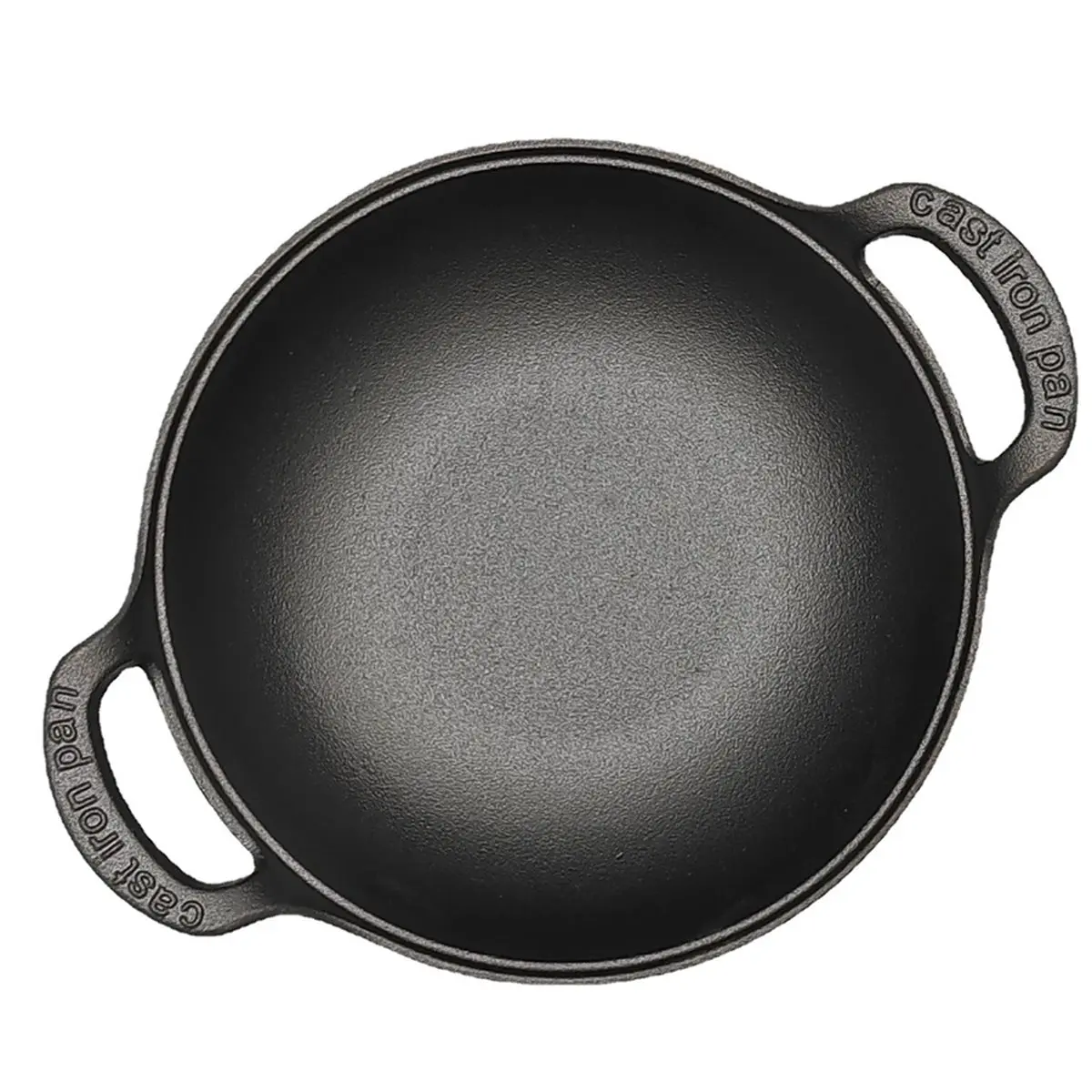 PROFESSIONAL USE Uncoated Skillet & Dual Handle Flat Bottom Stir Fry Pan Multi-Function Heavy Dutch Soup Pot for Induction Cooke