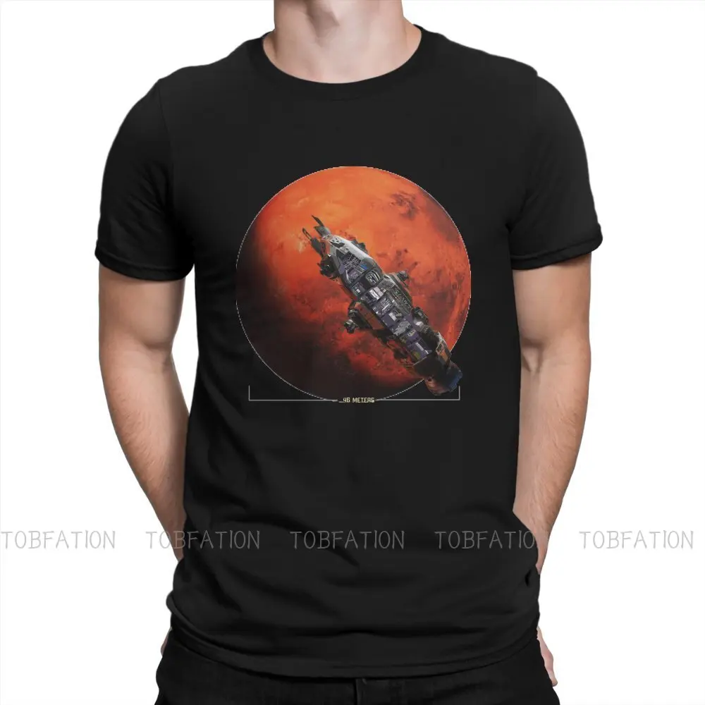 The Expanse Film Rocinante Ship Space Mars Planet T Shirt Classic Punk Summer Loose Cotton Men\'s Clothing Harajuku O-Neck TShirt