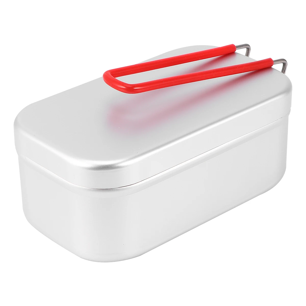 

Aluminum Lunch Box Foldable Handle Meal Prep Container Camping Assorted Colors Safe Portable Bento Food Storage School