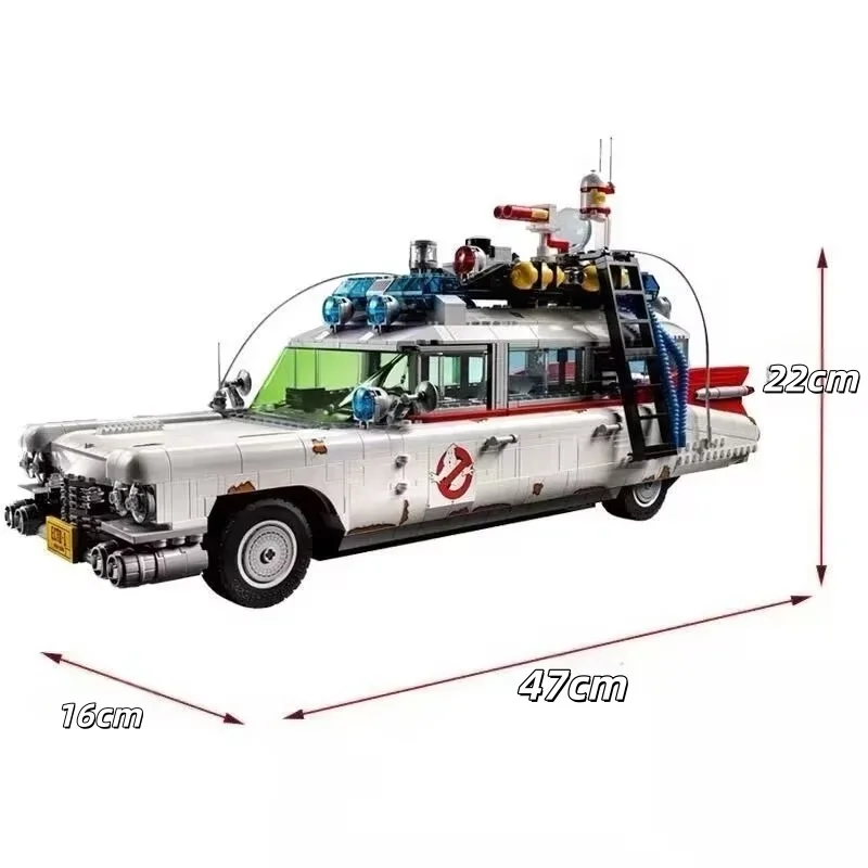 2025 جديد Ghostbuster Ecto-1 اللبنات نموذج سيارة Moc 10274 الطوب للأطفال البالغين هدايا عيد الميلاد الهالوين